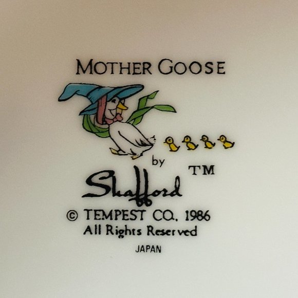 Shafford Japan Vintage 1986 Mother Goose Pat-A-Cake Child's Kids Baby 9" Plate - Picture 3 of 4